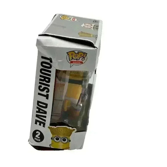 New NRFB Funko Pop Despicable Me 3 2 Pack Tourist Dave and Jerry Damaged Box - Picture 2 of 6
